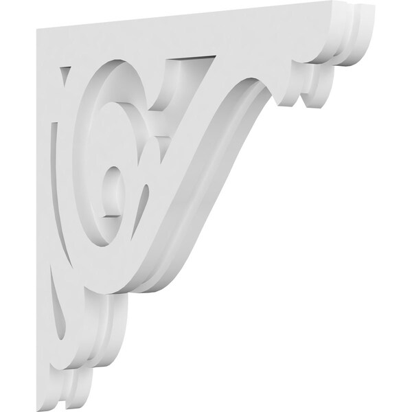 Ekena Millwork Bordeaux Architectural Grade PVC Corbel, 1 7/8"W X 12"D X 12"H CORP01X12X12BO - main